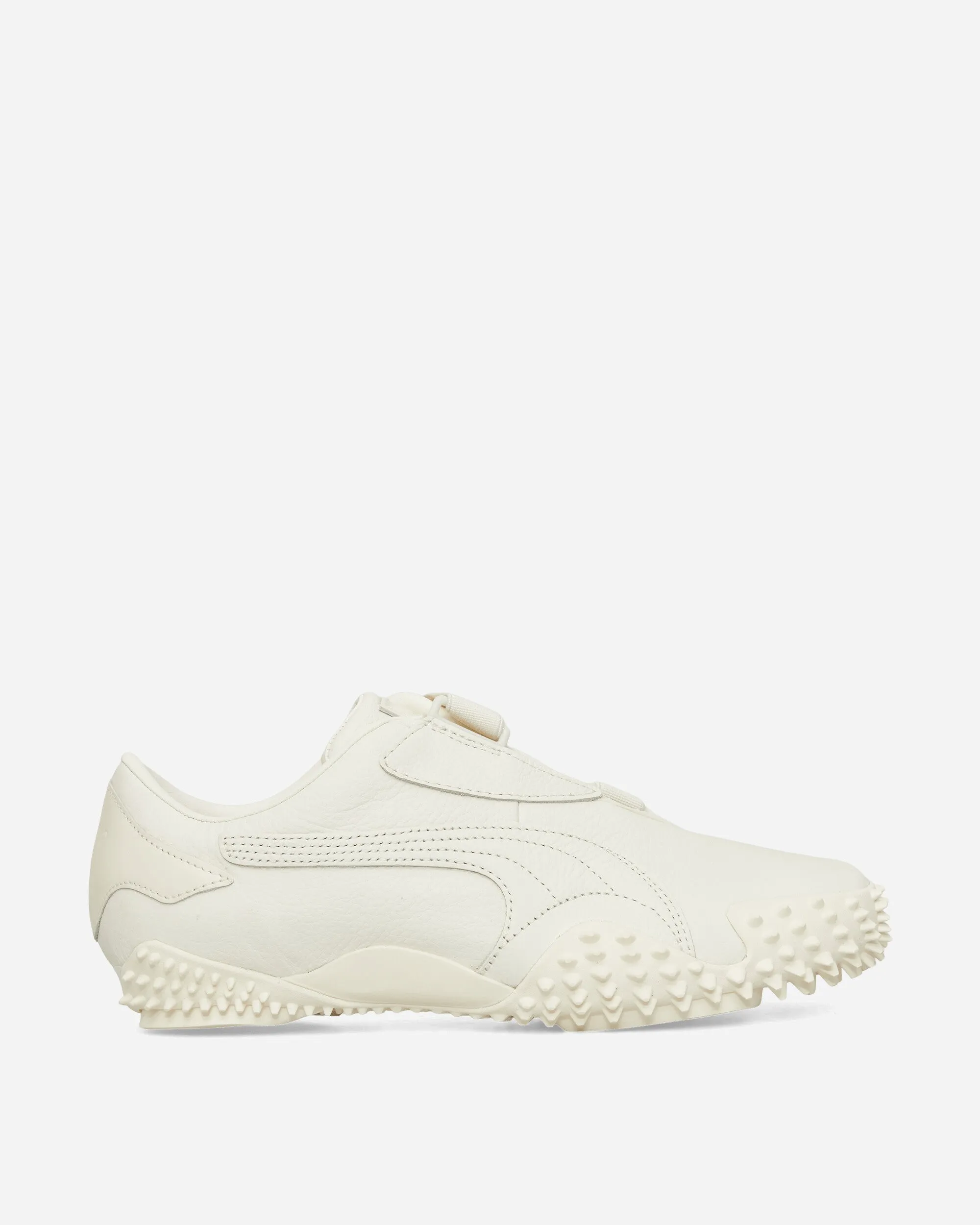 Mostro Leder-Sneakers Mattes Elfenbein