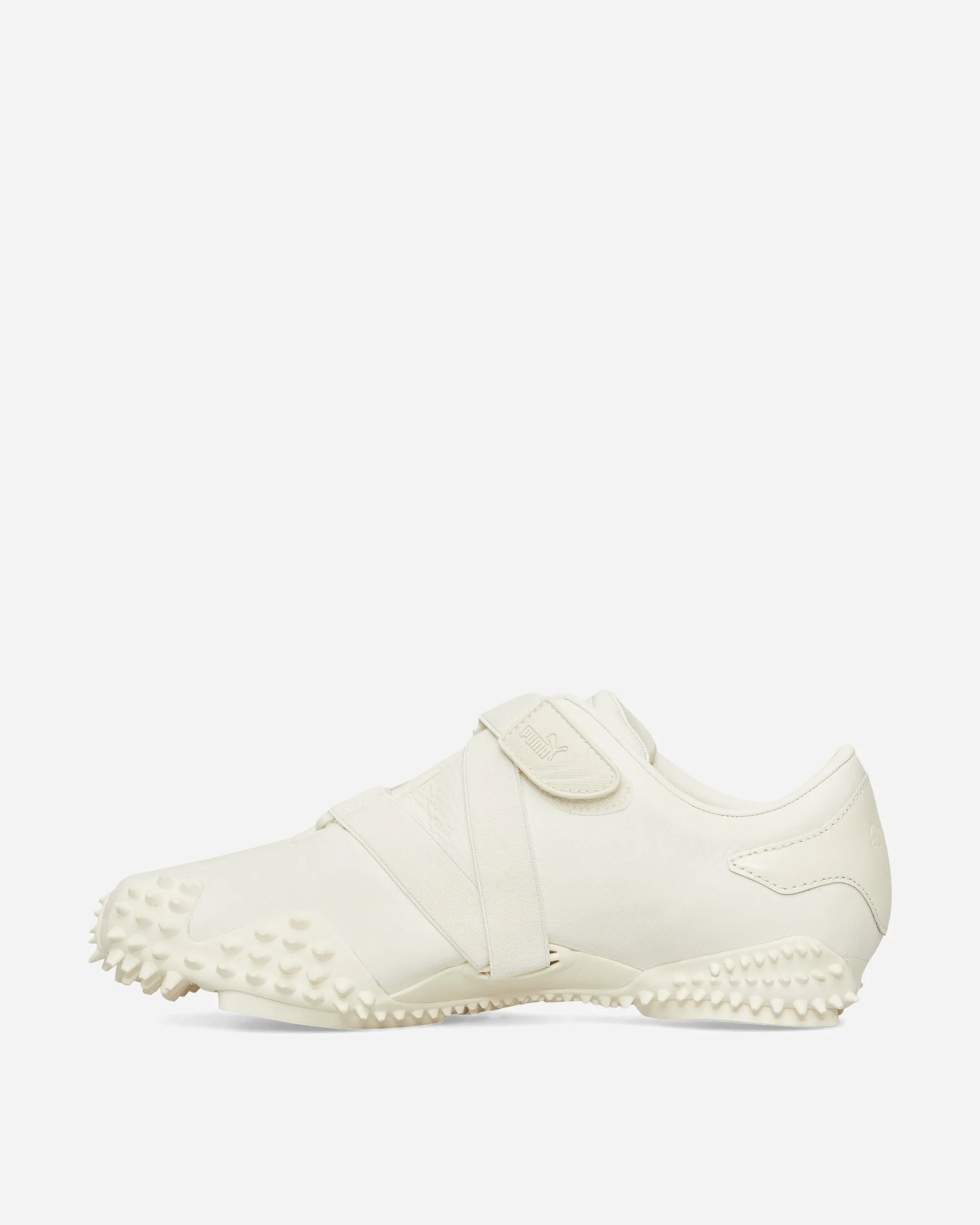 Mostro Leder-Sneakers Mattes Elfenbein