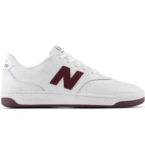 NEW BALANCE UNISEX BB80 SNEAKER IN WEIß/BORDEAUX