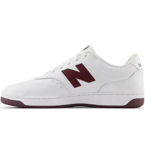 NEW BALANCE UNISEX BB80 SNEAKER IN WEIß/BORDEAUX
