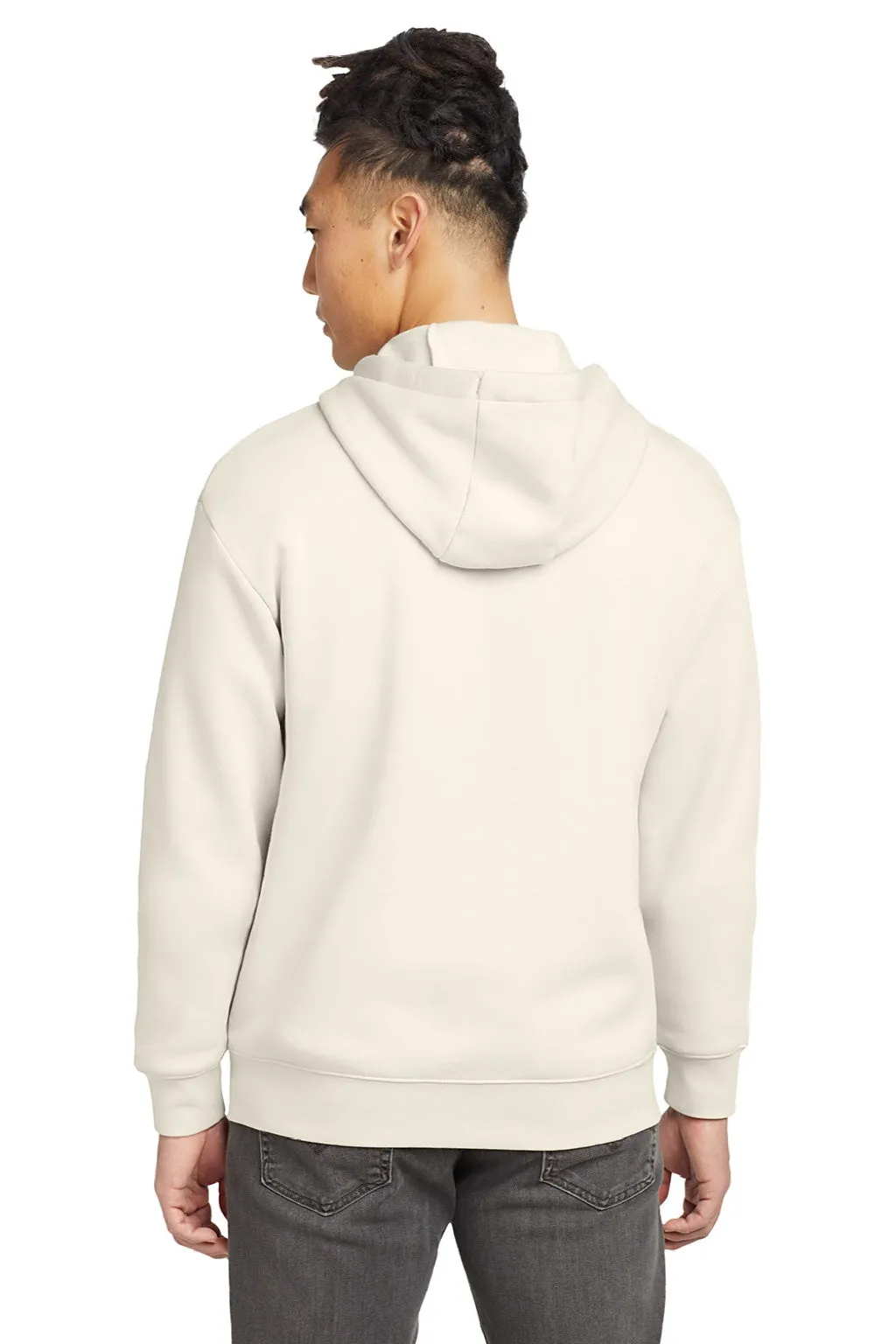 New Era Herren Heritage Fleece Full-Zip Kapuzenpullover mit Taschen - Weiches Beige