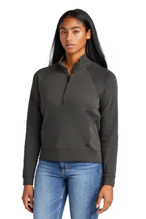 New Era Damen STS 1/4-Zip Sweatshirt mit Beuteltasche - Graugrau