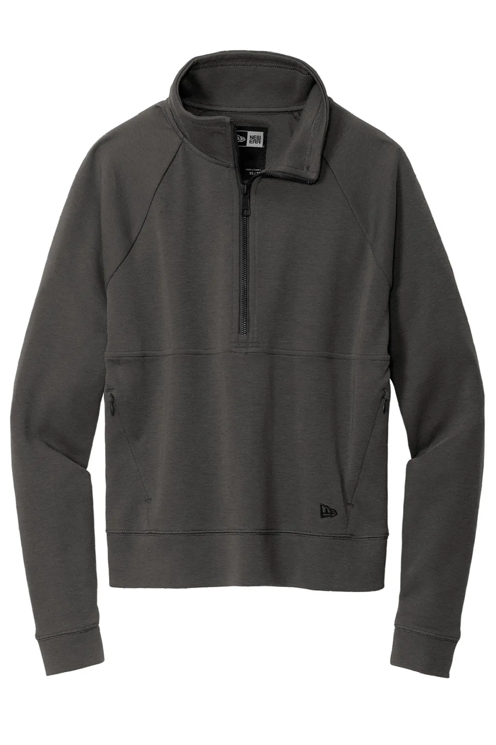 New Era Damen STS 1/4-Zip Sweatshirt mit Beuteltasche - Graugrau