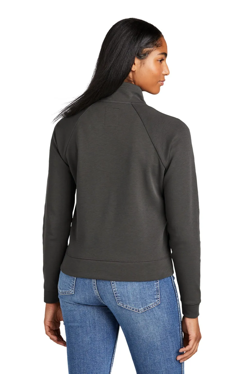 New Era Damen STS 1/4-Zip Sweatshirt mit Beuteltasche - Graugrau