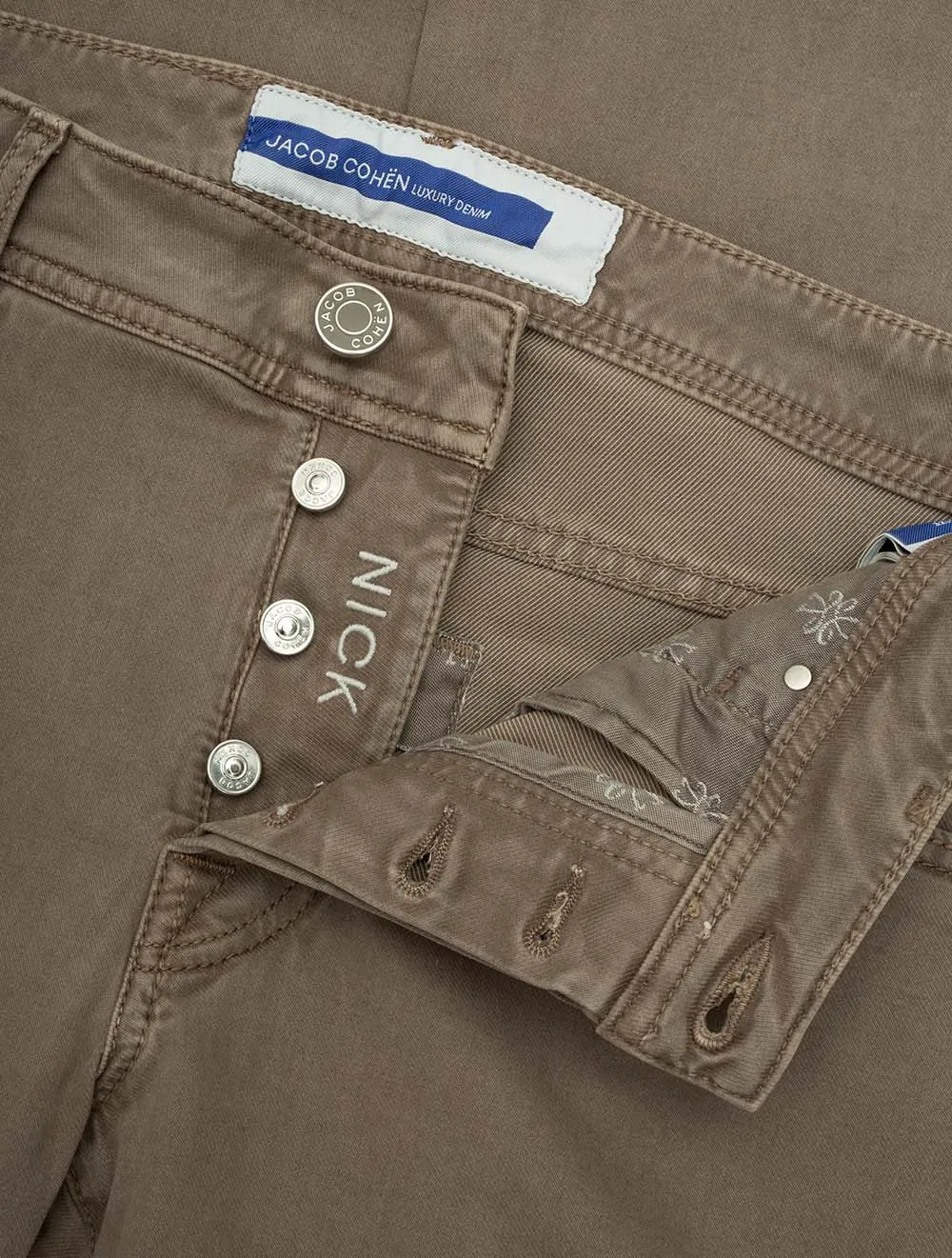 Nick Slim Fit Jeans Braun