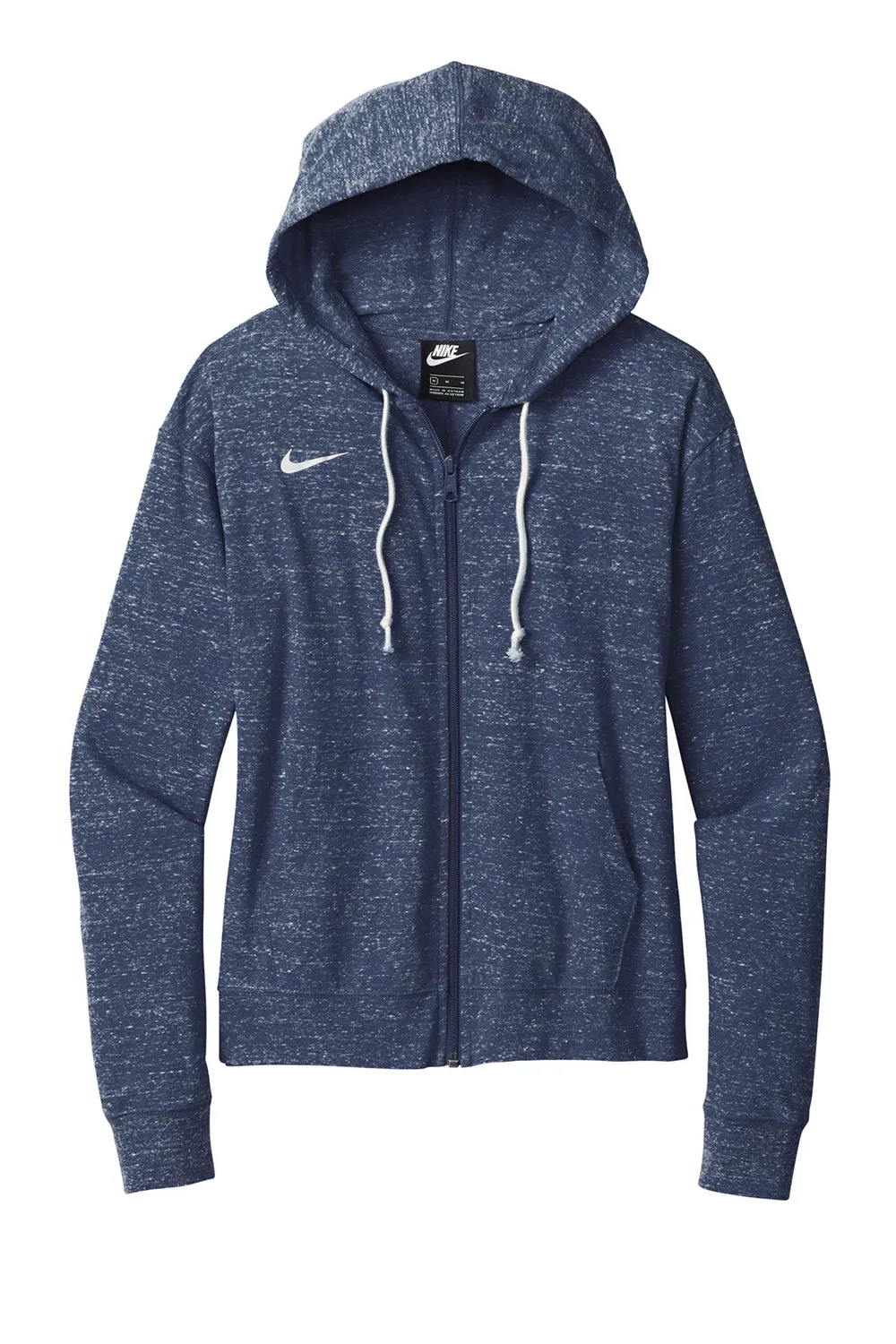 Nike Damen Gym Vintage Kapuzenpullover mit Reißverschluss und Taschen - Team Navy Blau