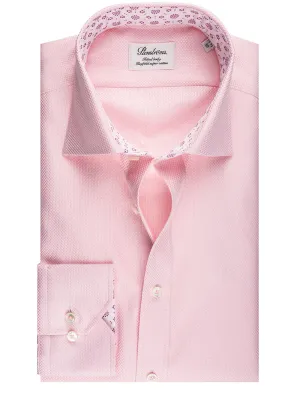 Rosa Blumen-Einlage Figurbetontes Shirt