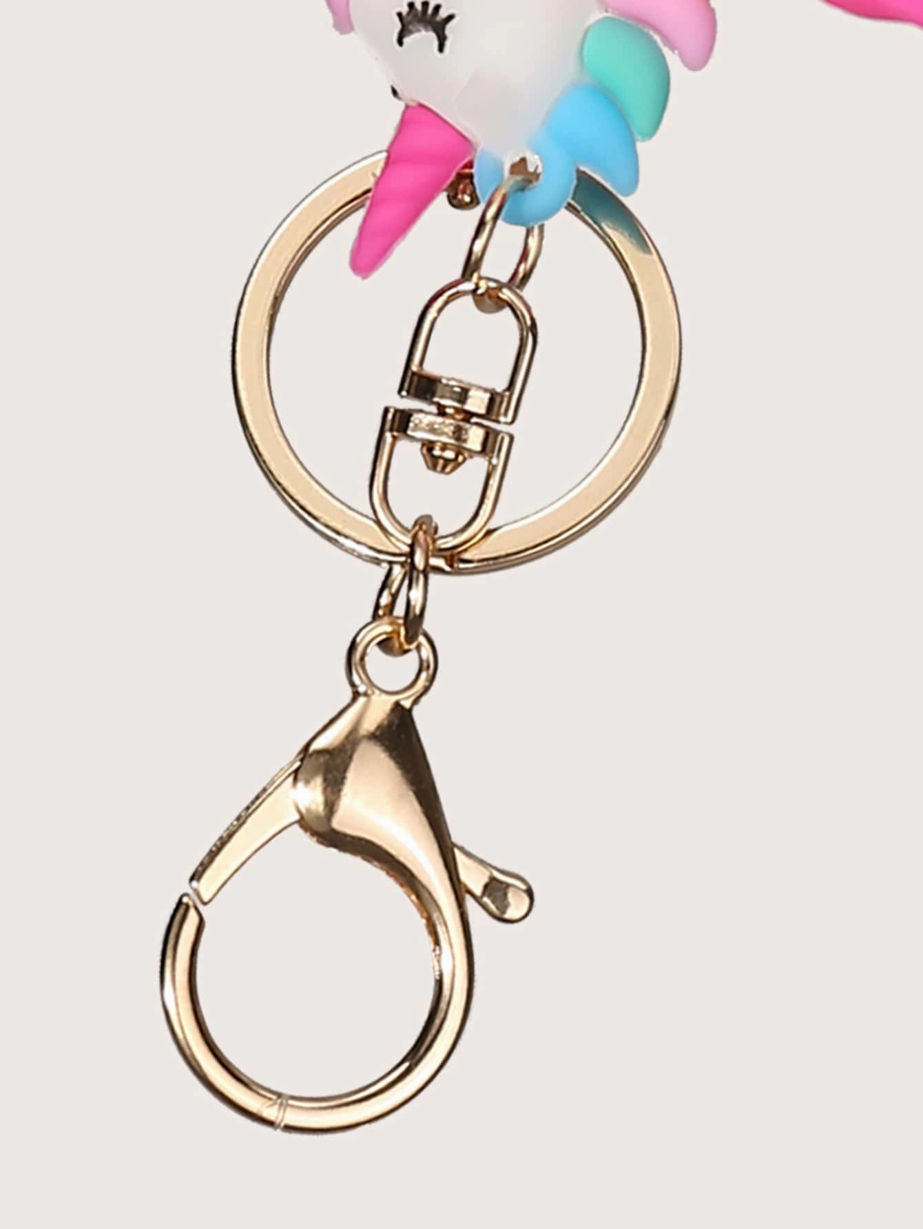 Pom-pom Decor Unicorn Shaped Bag Charm