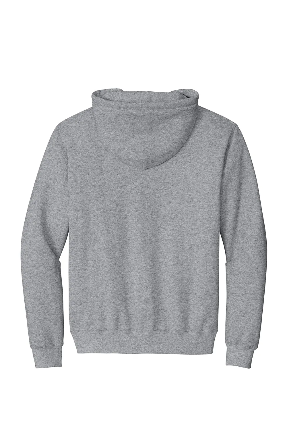 Port & Company Herren Essential Pille-resistente Fleece Full-Zip Kapuzenpullover Hoodie mit Taschen - Heather Grau