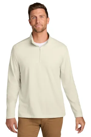 Port Authority Herren Breakwater 1/4-Zip Sweatshirt - Pergament