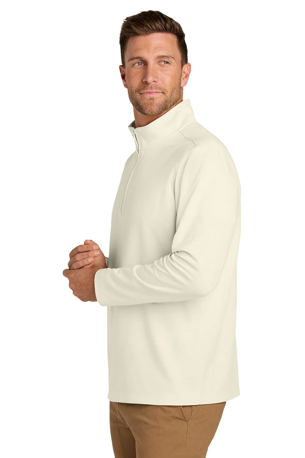 Port Authority Herren Breakwater 1/4-Zip Sweatshirt - Pergament