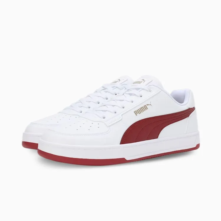 PUMA HERREN CAVEN 2.0 WEIß/ROTE SNEAKER