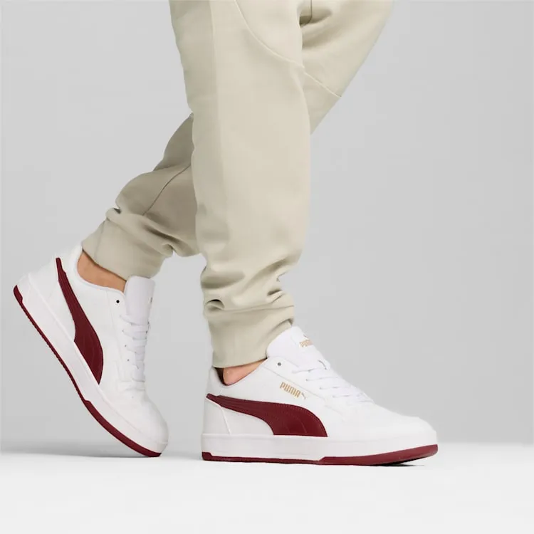 PUMA HERREN CAVEN 2.0 WEIß/ROTE SNEAKER