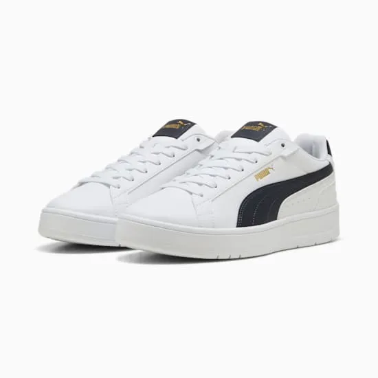 PUMA HERREN COURT CLASSICO SNEAKER IN WEIß/SCHWARZ
