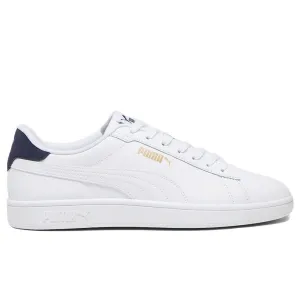 PUMA HERRSCHAFT SMASH 3.0 SCHUHE IN WEIß/NAVY/GOLD