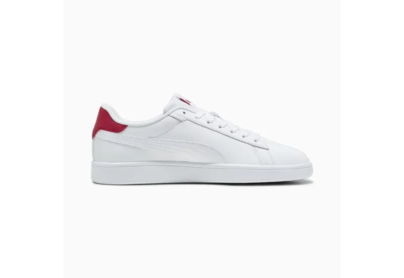 PUMA HEREN SMASH 3.0 WEIß/ROTE SCHUHE