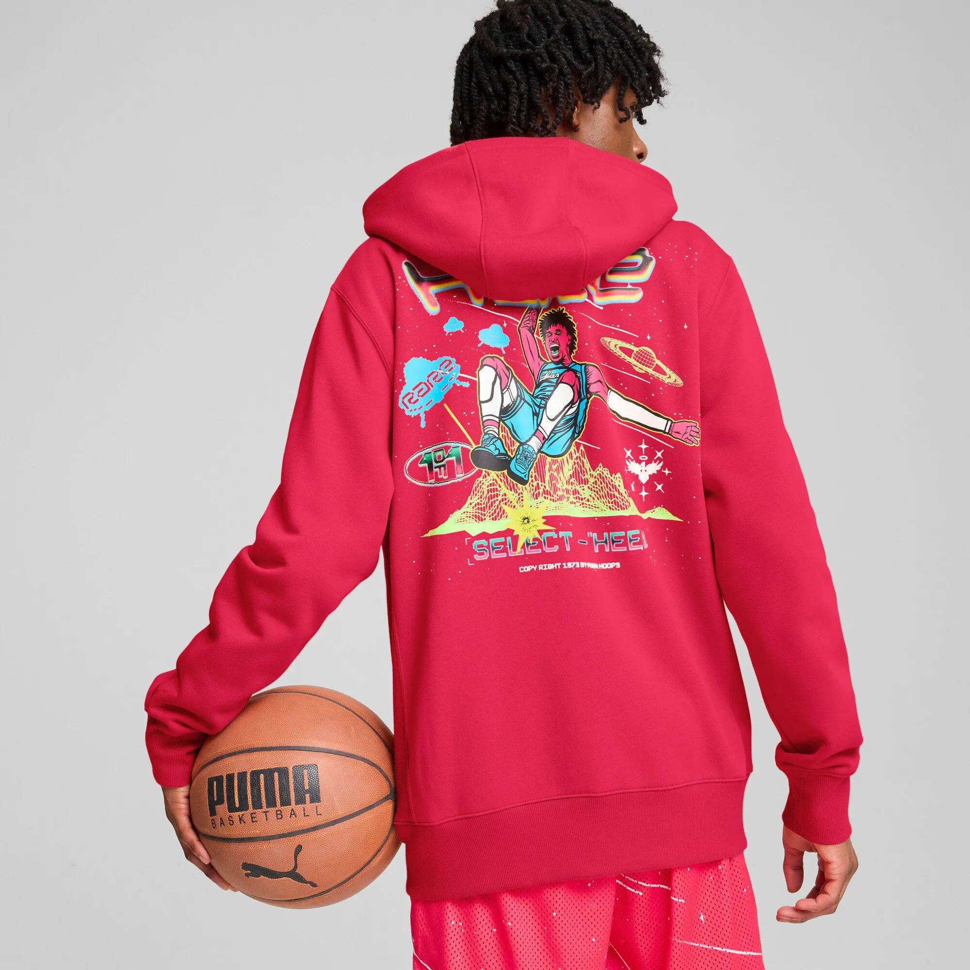 PUMA Herren x LAMELO BALL 1Love Basketball Kapuzenpullover mit Reißverschluss