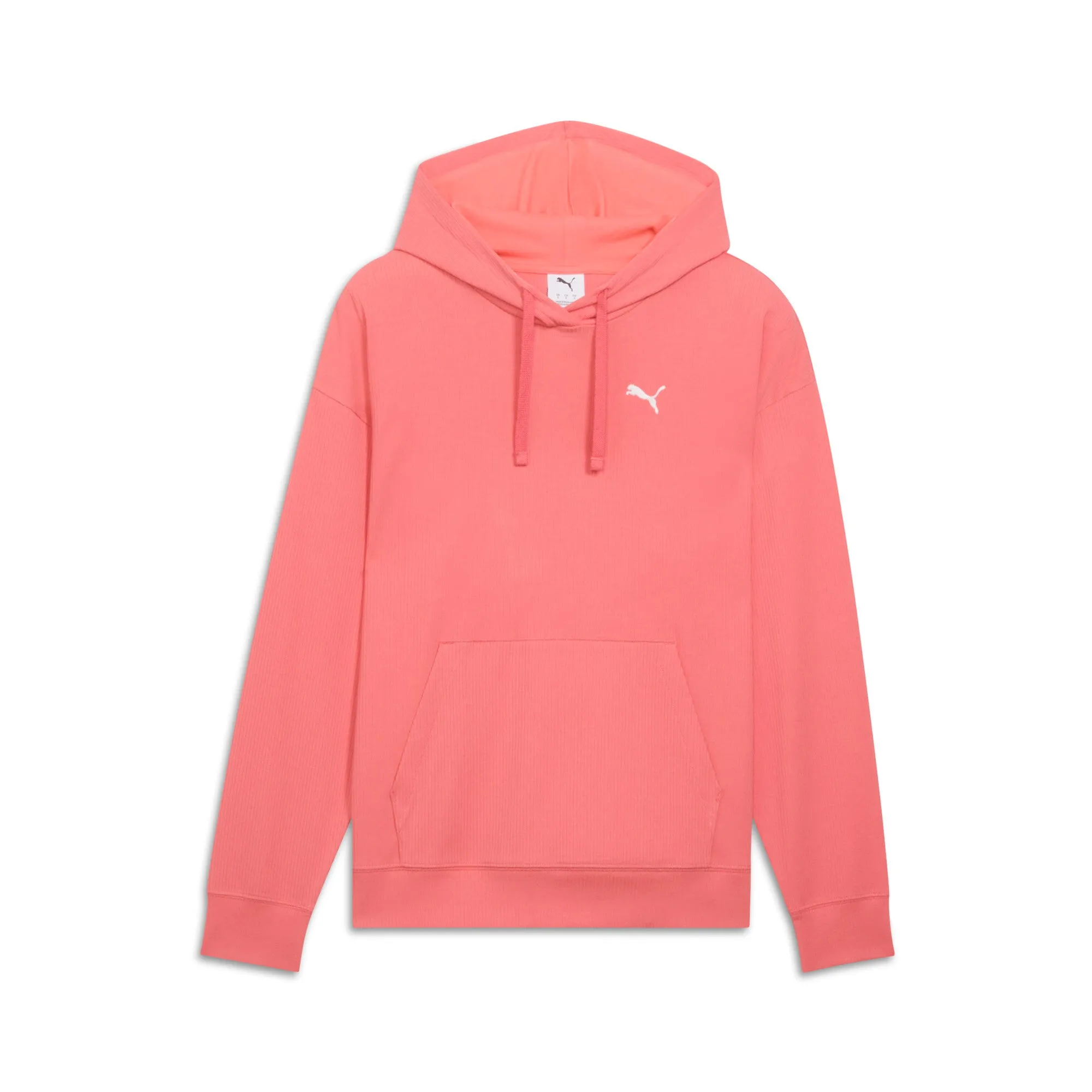 PUMA Damen ESS ELEVATED Komfort-Rippen Kapuzenpullover