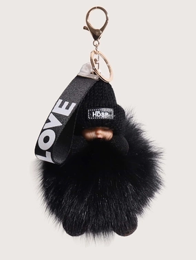 Random Letter Tape Figure Design Bag Charm