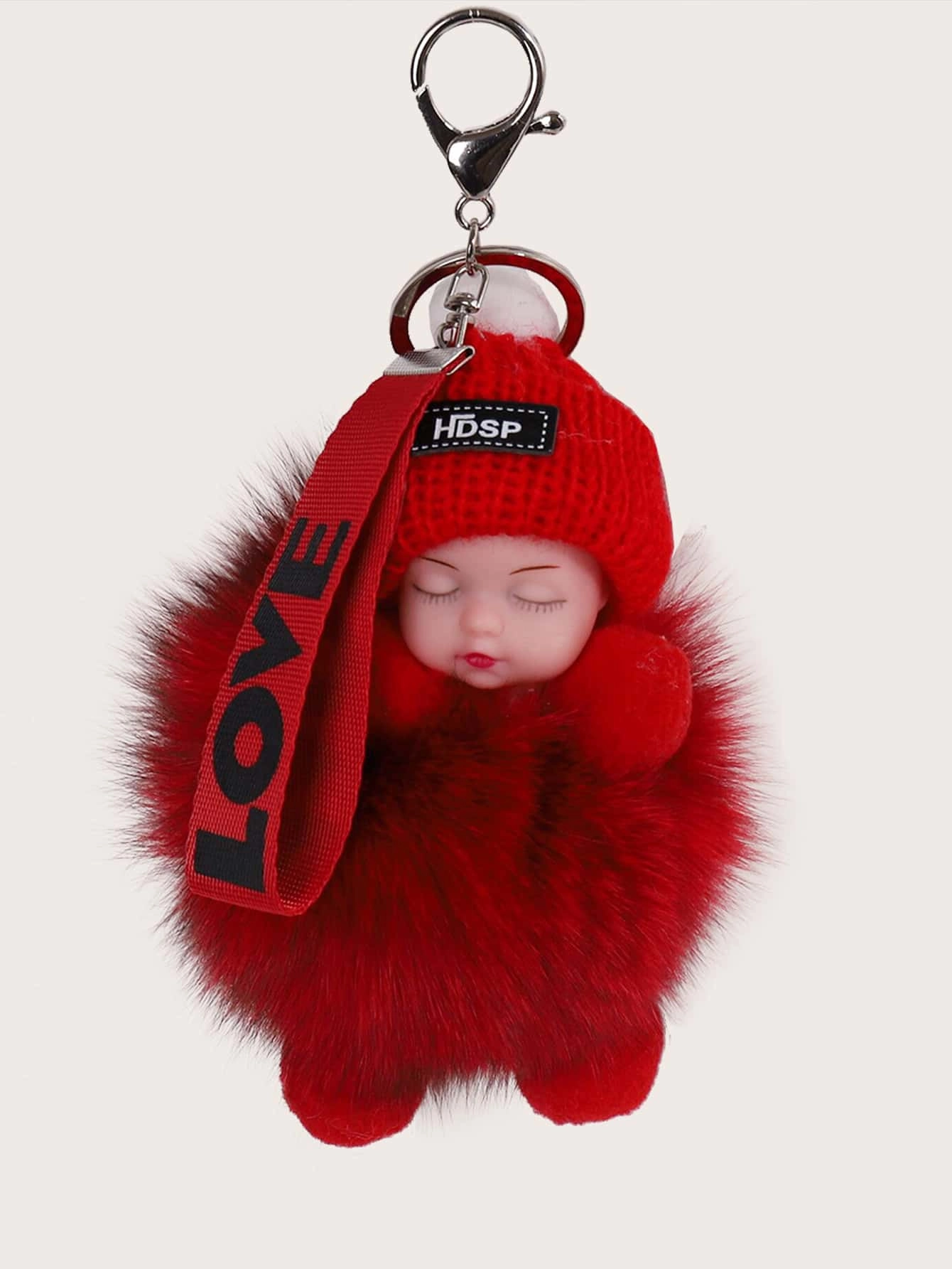 Random Letter Tape Figure Design Bag Charm