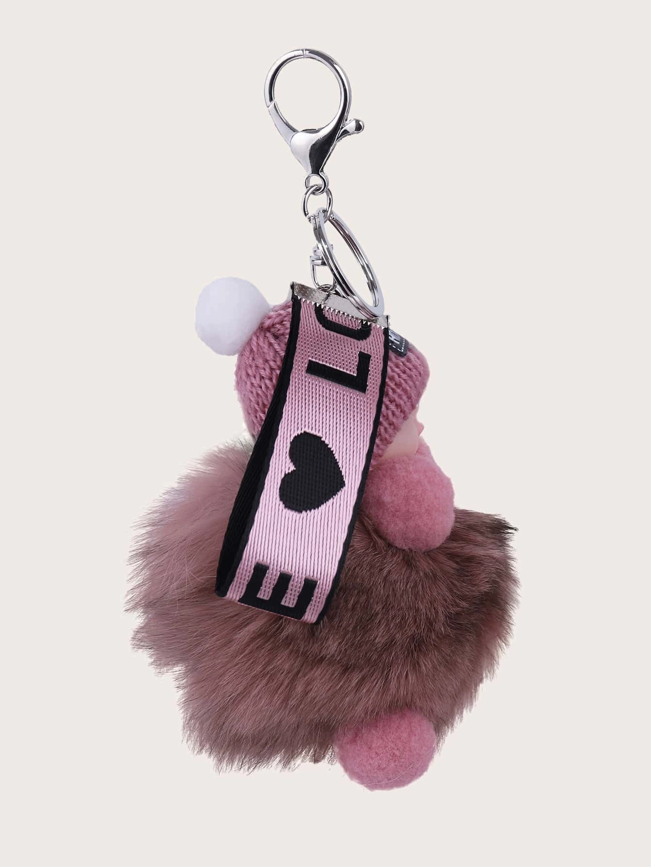 Random Letter Tape Figure Design Bag Charm