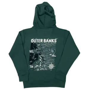 ECHTE Outer Banks Kapuzenpullover-Karte - Kiefer