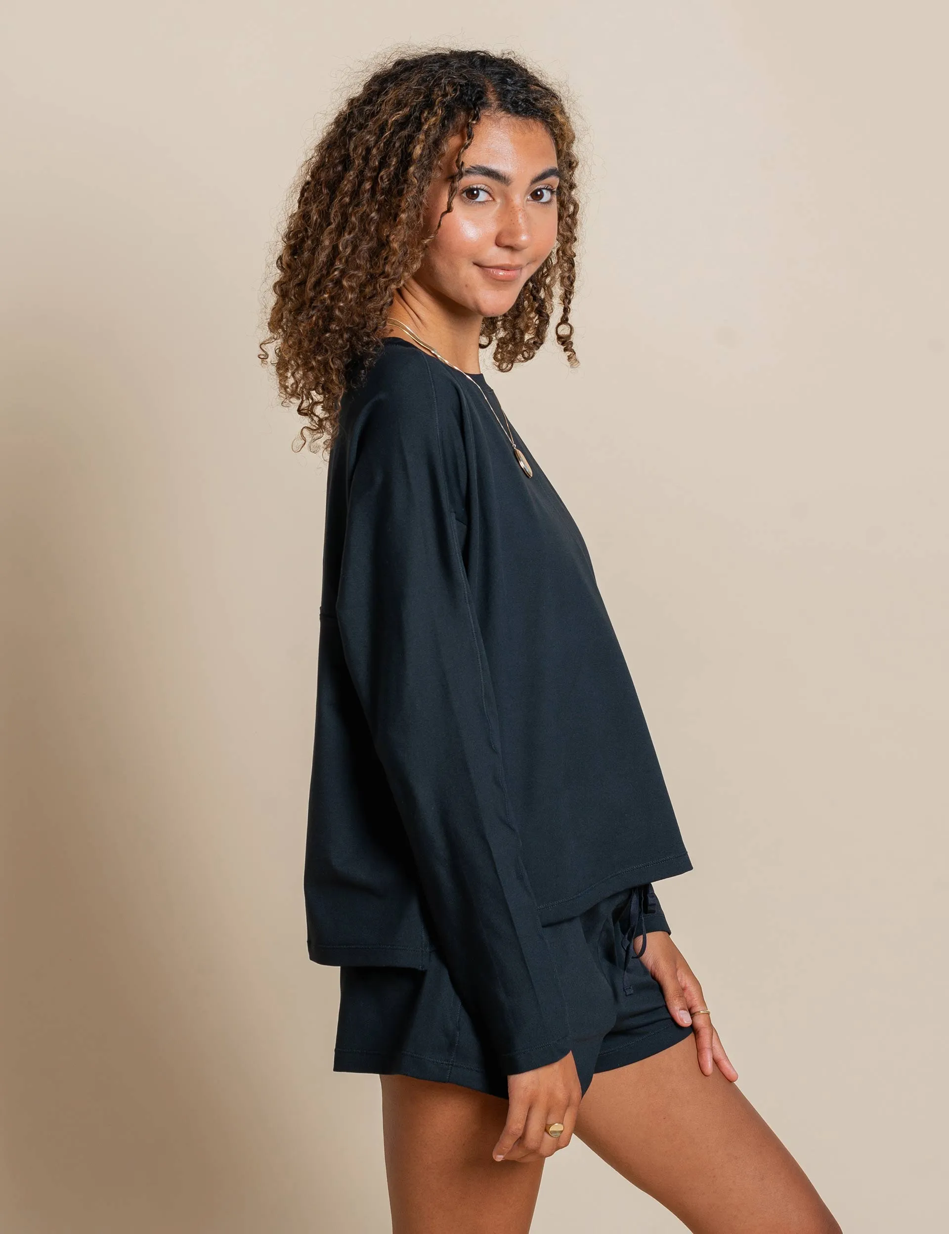 ReSet Langarm-Shirt - Schwarz