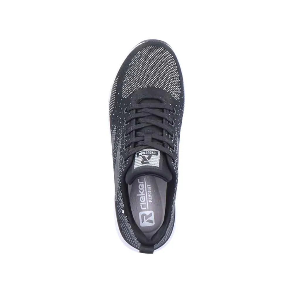 Rieker Schuhe 40106-00 Schwarz Schnürung