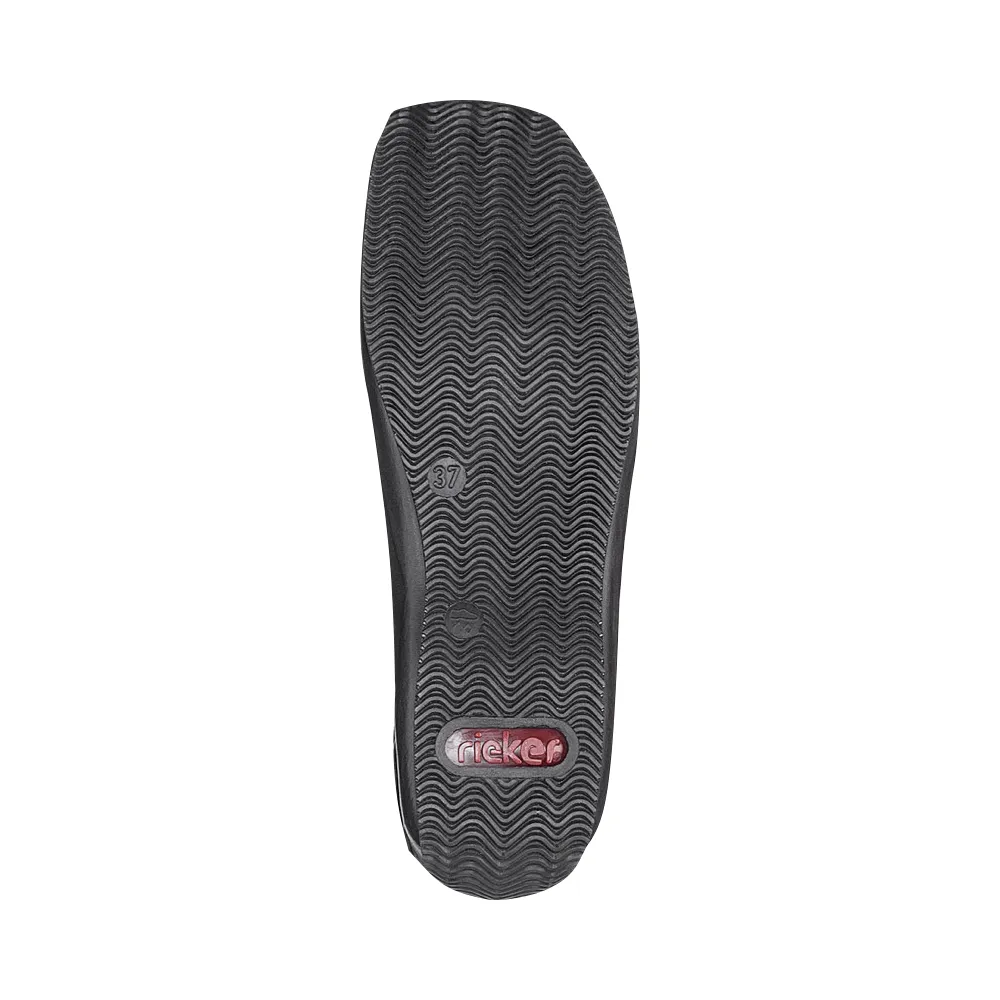 Rieker Damen Celia 51 Schlupfschuh in Schwarz