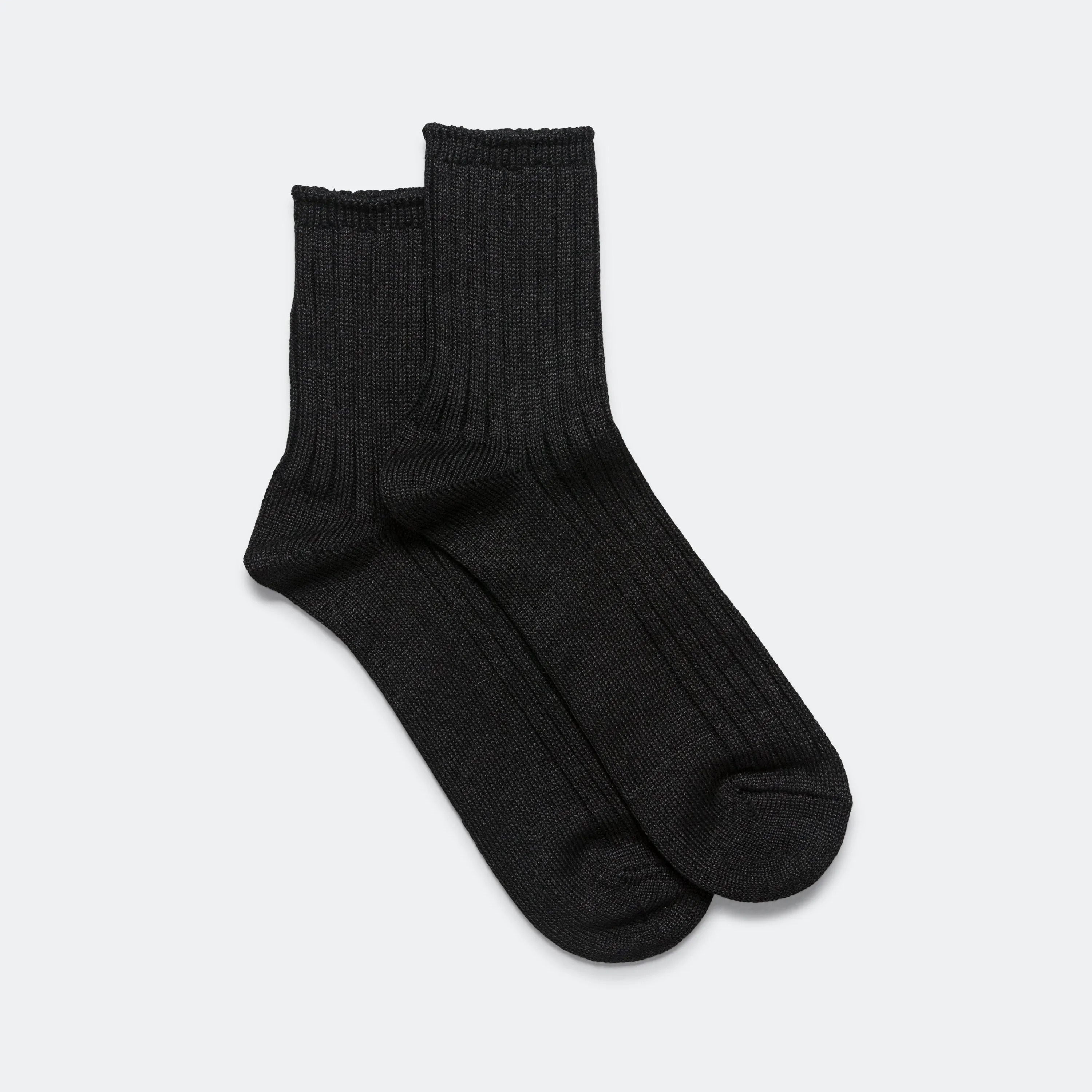 RoToTo Accessories Rippensocken - Schwarz