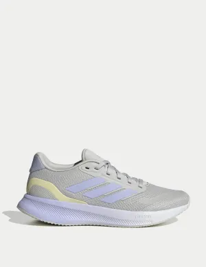 Runfalcon 5 Laufschuhe - Grau Eins/Violettton/Kernschwarz
