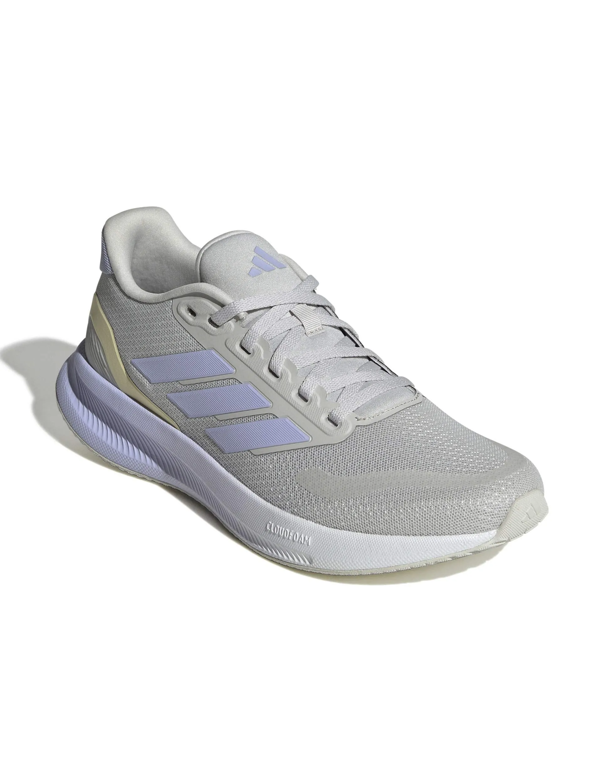 Runfalcon 5 Laufschuhe - Grau Eins/Violettton/Kernschwarz