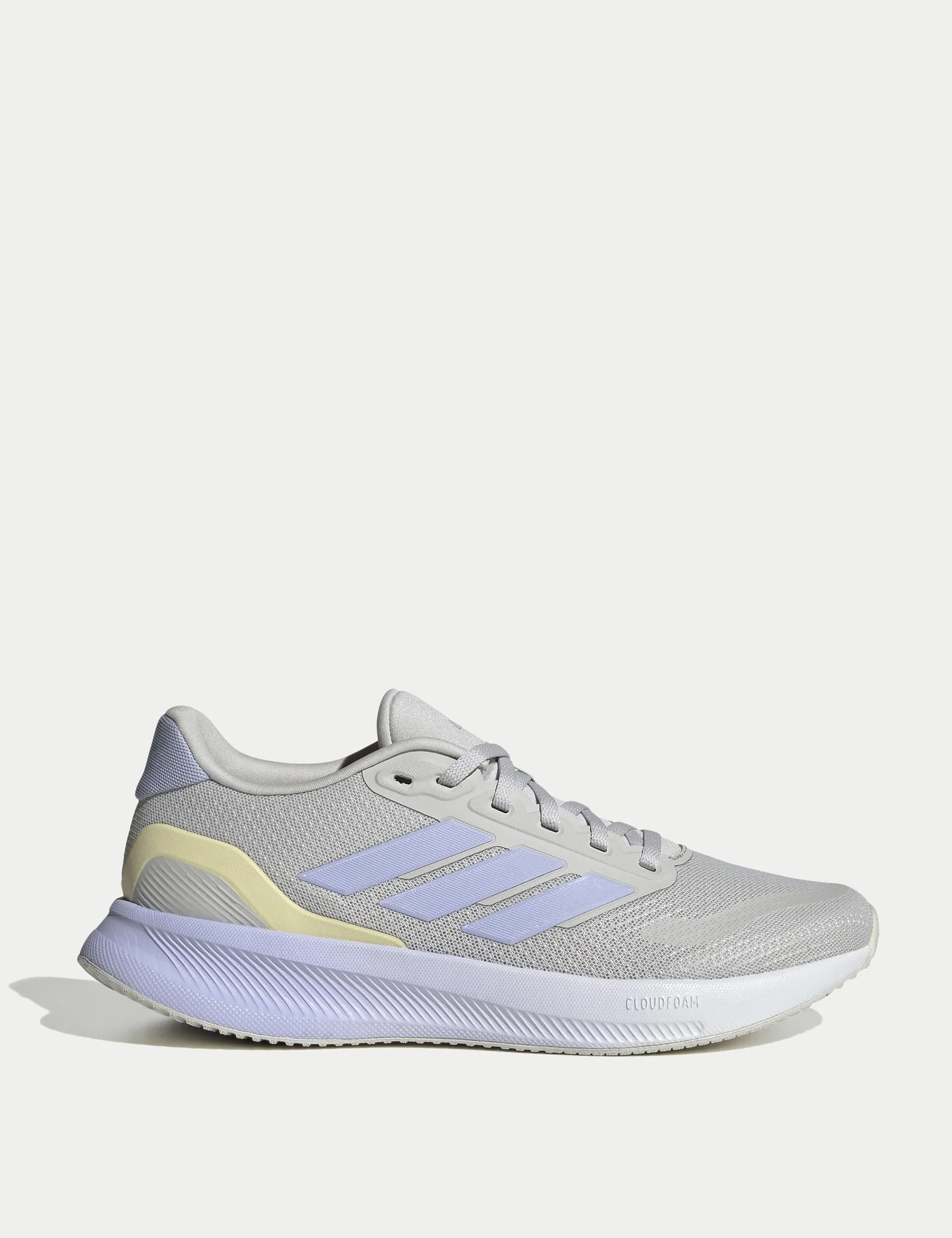 Runfalcon 5 Laufschuhe - Grau Eins/Violettton/Kernschwarz