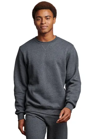 Russell Athletic Herren Dri-Power Feuchtigkeitstransport Crewneck Sweatshirt - Heather Schwarz
