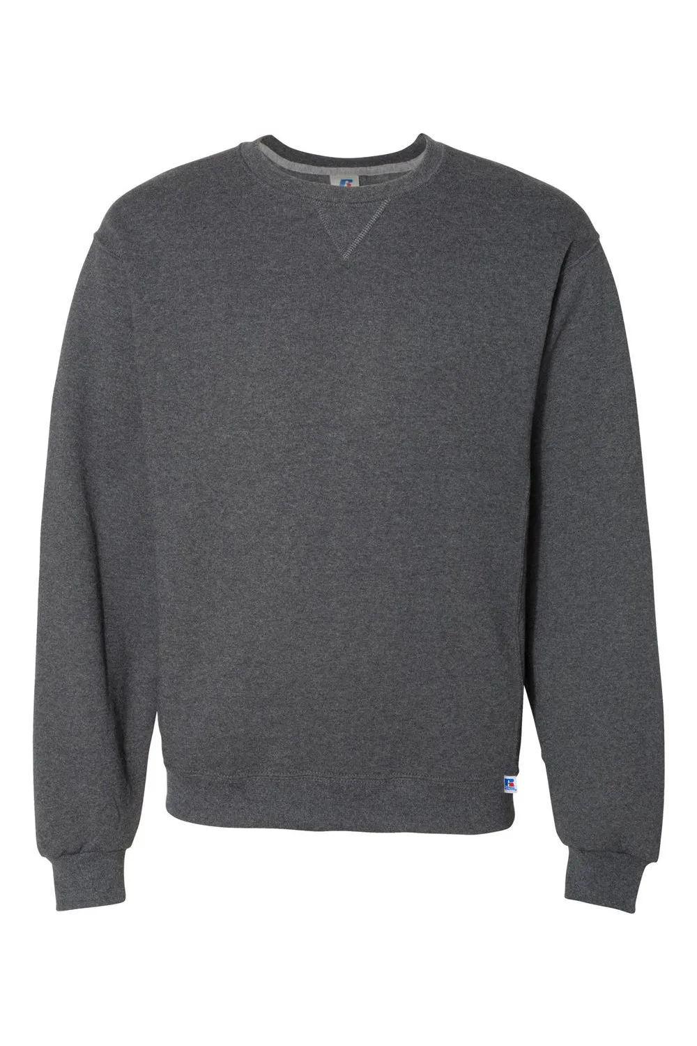Russell Athletic Herren Dri-Power Feuchtigkeitstransport Crewneck Sweatshirt - Heather Schwarz