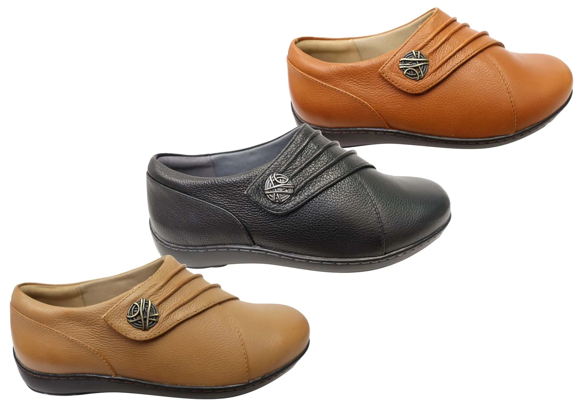 Scholl Orthaheel Bequeme Lederschuhe für Damen mit Fußbett-Unterstützung - Scholl Orthaheel Schuhe