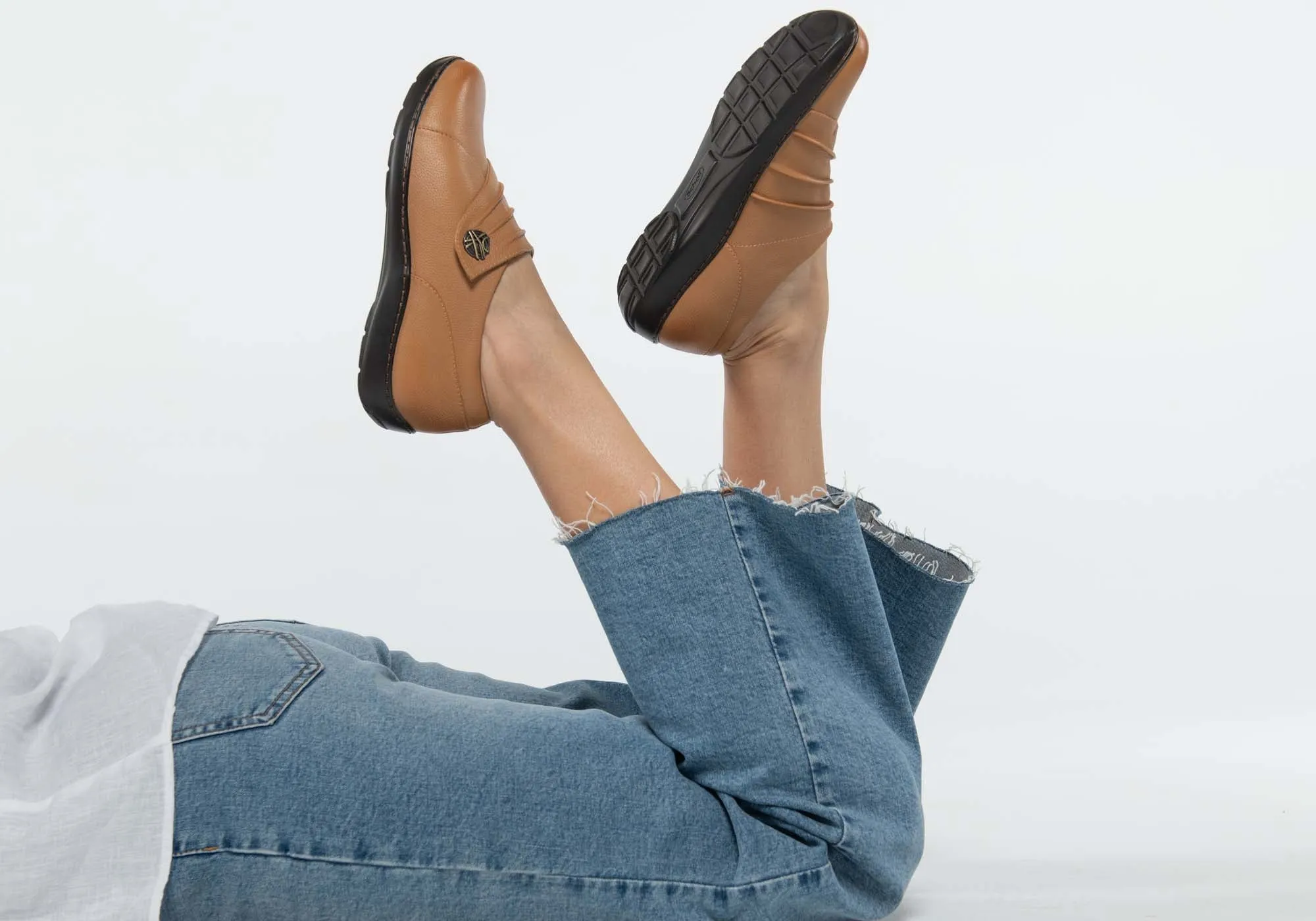 Scholl Orthaheel Bequeme Lederschuhe für Damen mit Fußbett-Unterstützung - Scholl Orthaheel Schuhe