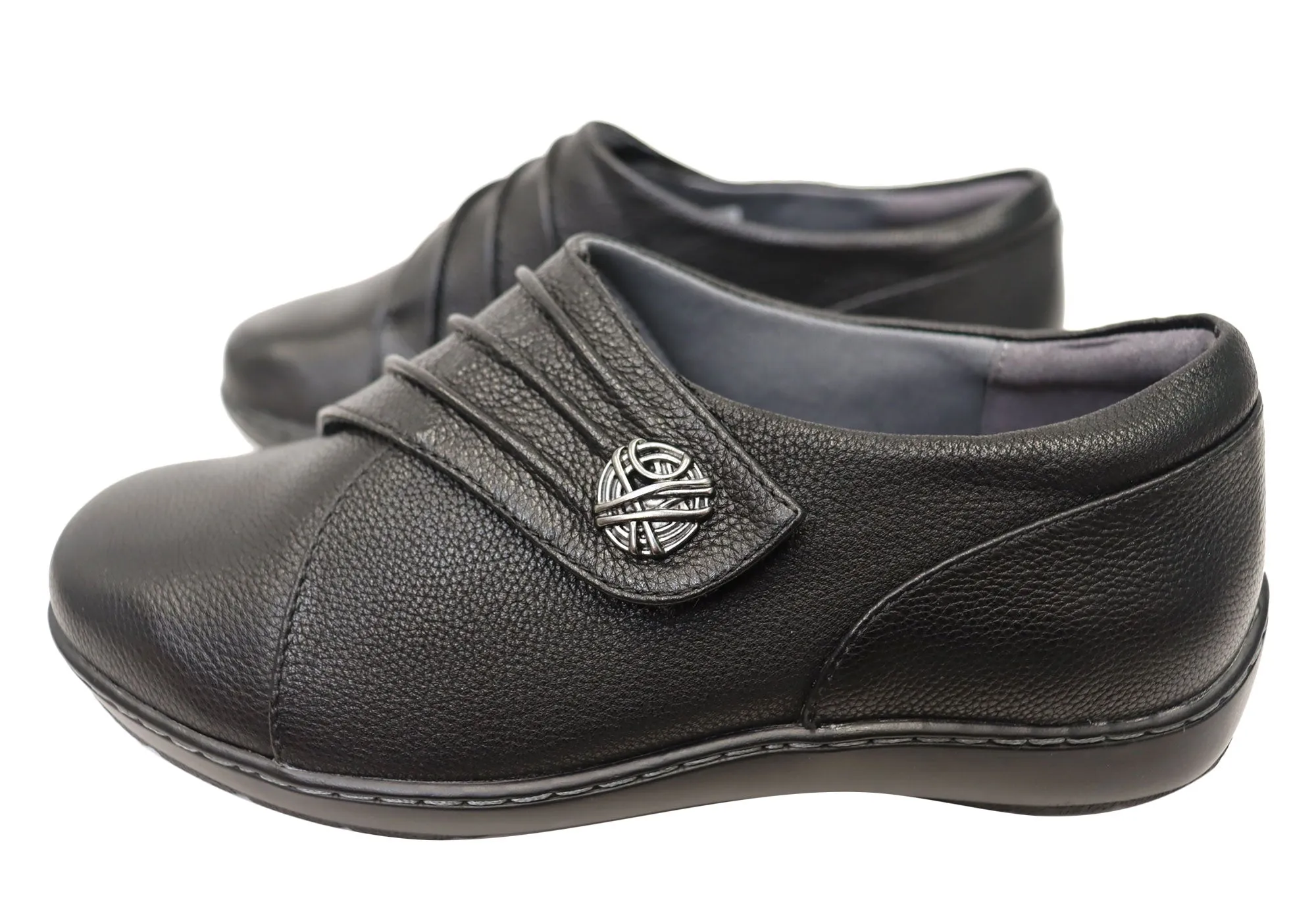 Scholl Orthaheel Bequeme Lederschuhe für Damen mit Fußbett-Unterstützung - Scholl Orthaheel Schuhe
