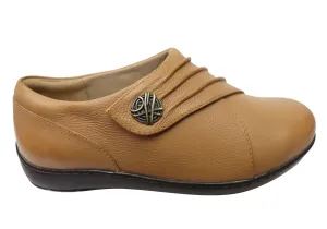 Scholl Orthaheel Wordy Loafer Womens Supportive Leather Comfort Shoes Scholl Orthaheel Shoes