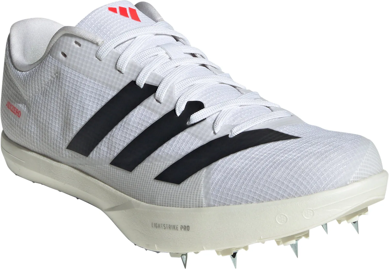 Schuhe Adidas Damen adidas Adizero Weitsprung-Spikes für Leichtathletik - Weiß