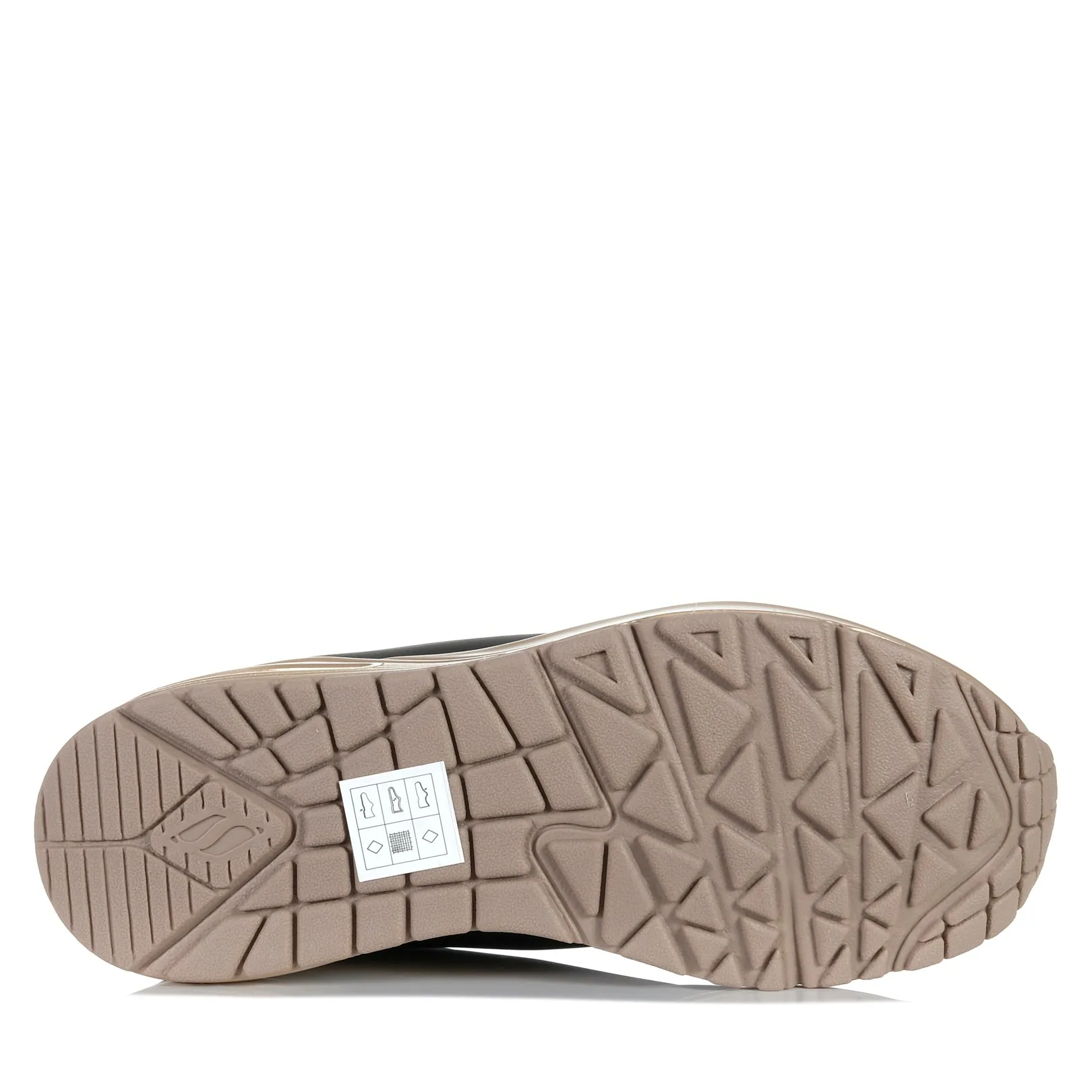 Skechers Uno - Coole Fersen 177087 Schwarz/Roségold