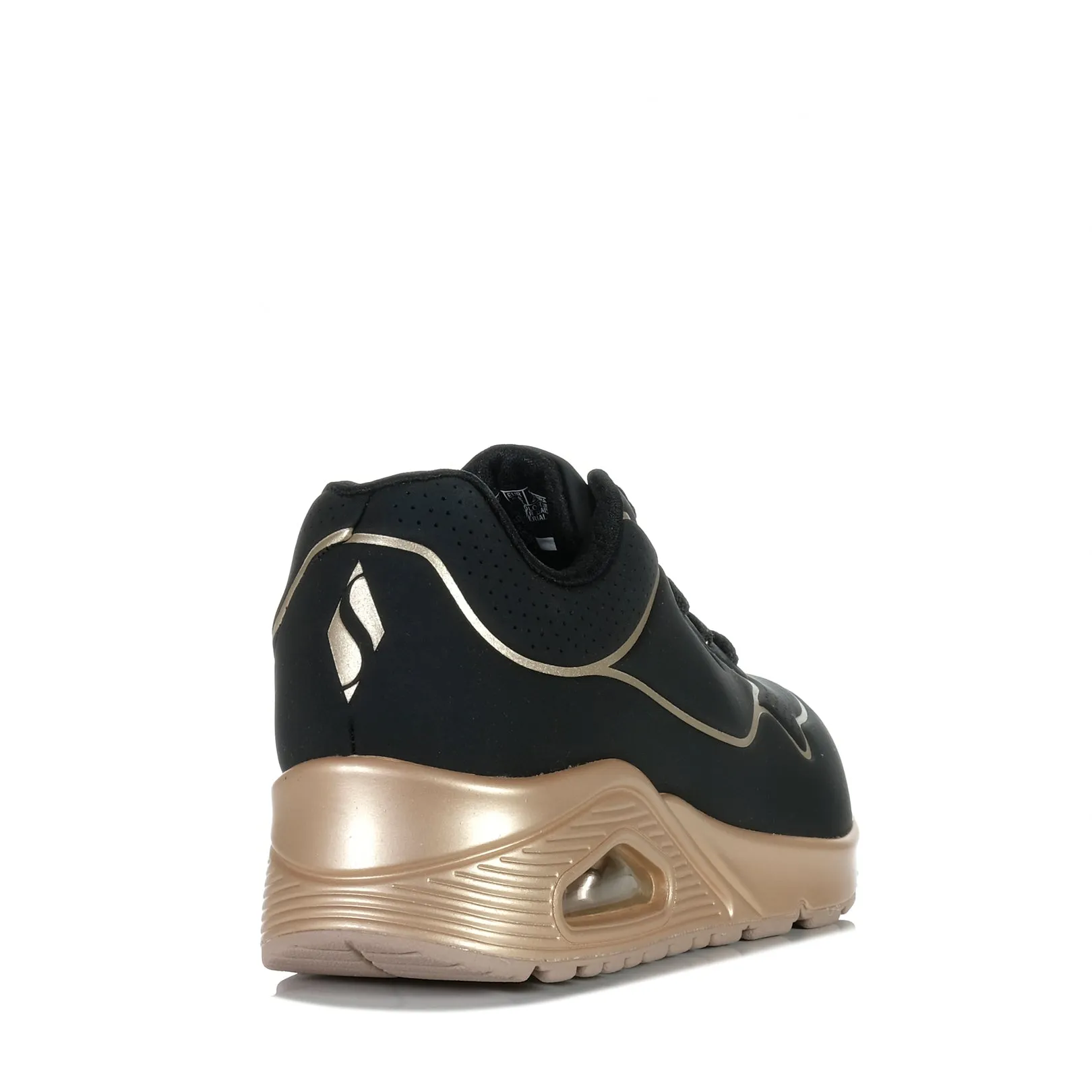 Skechers Uno - Coole Fersen 177087 Schwarz/Roségold
