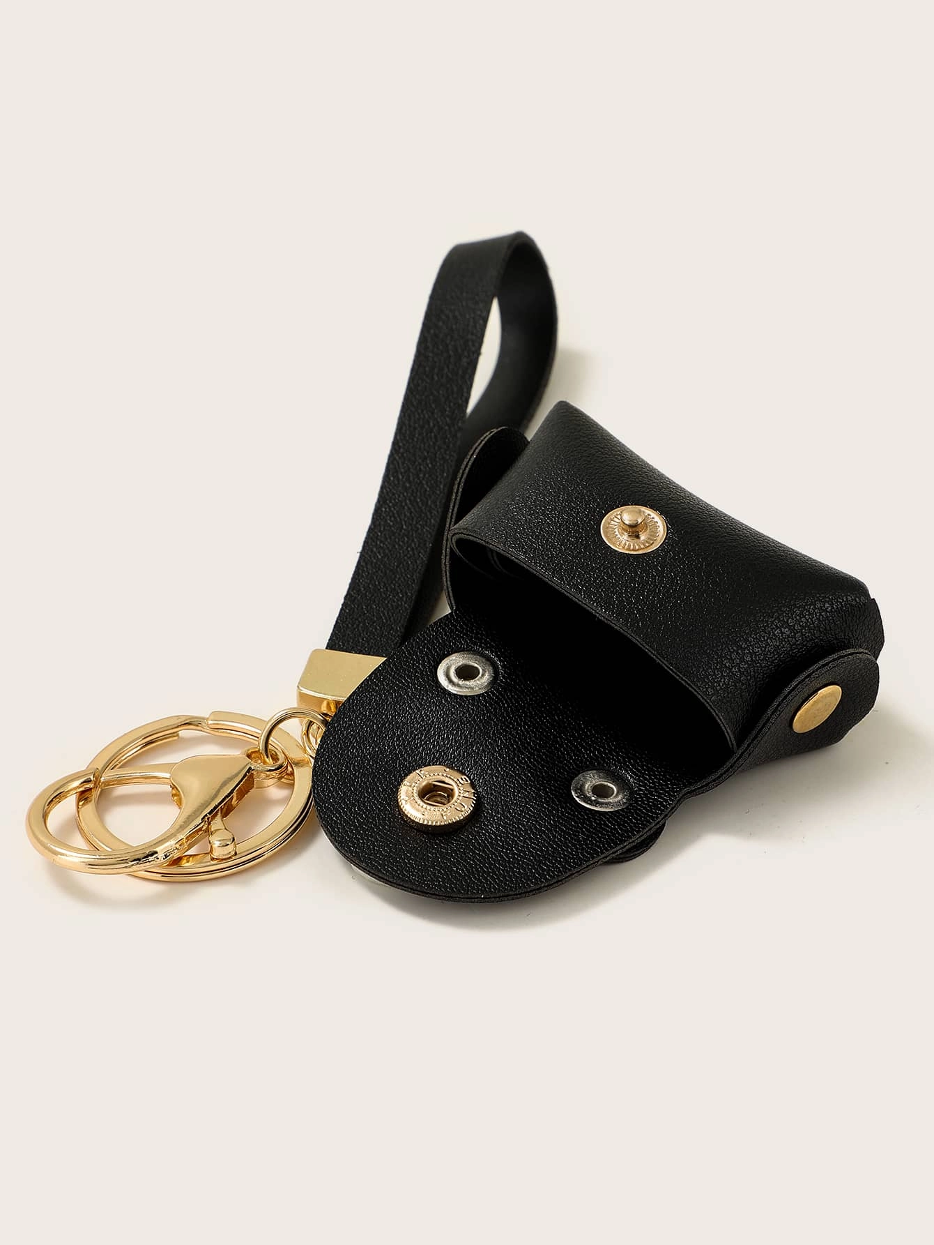 Snap Button Detail Bag Charm