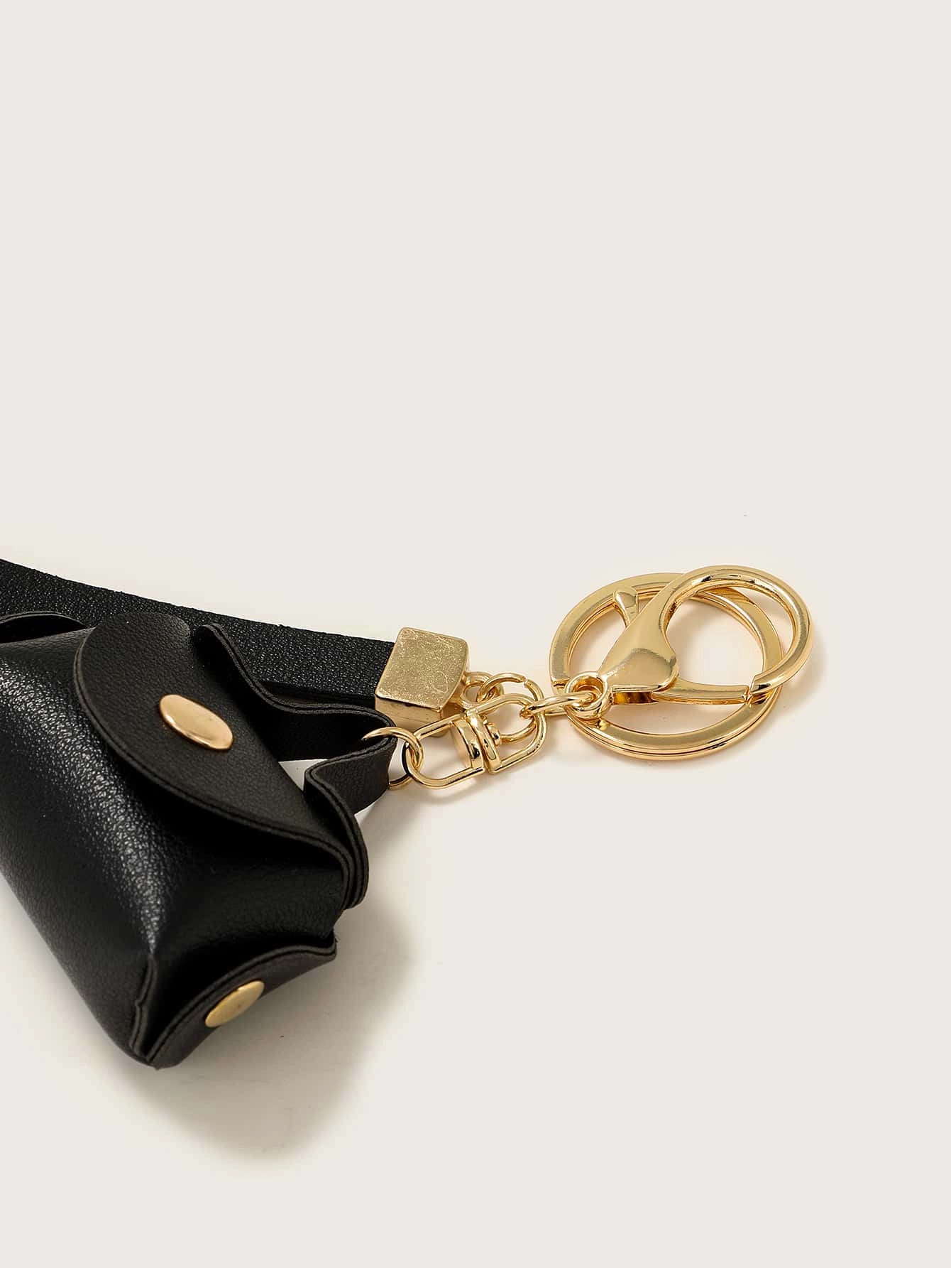 Snap Button Detail Bag Charm