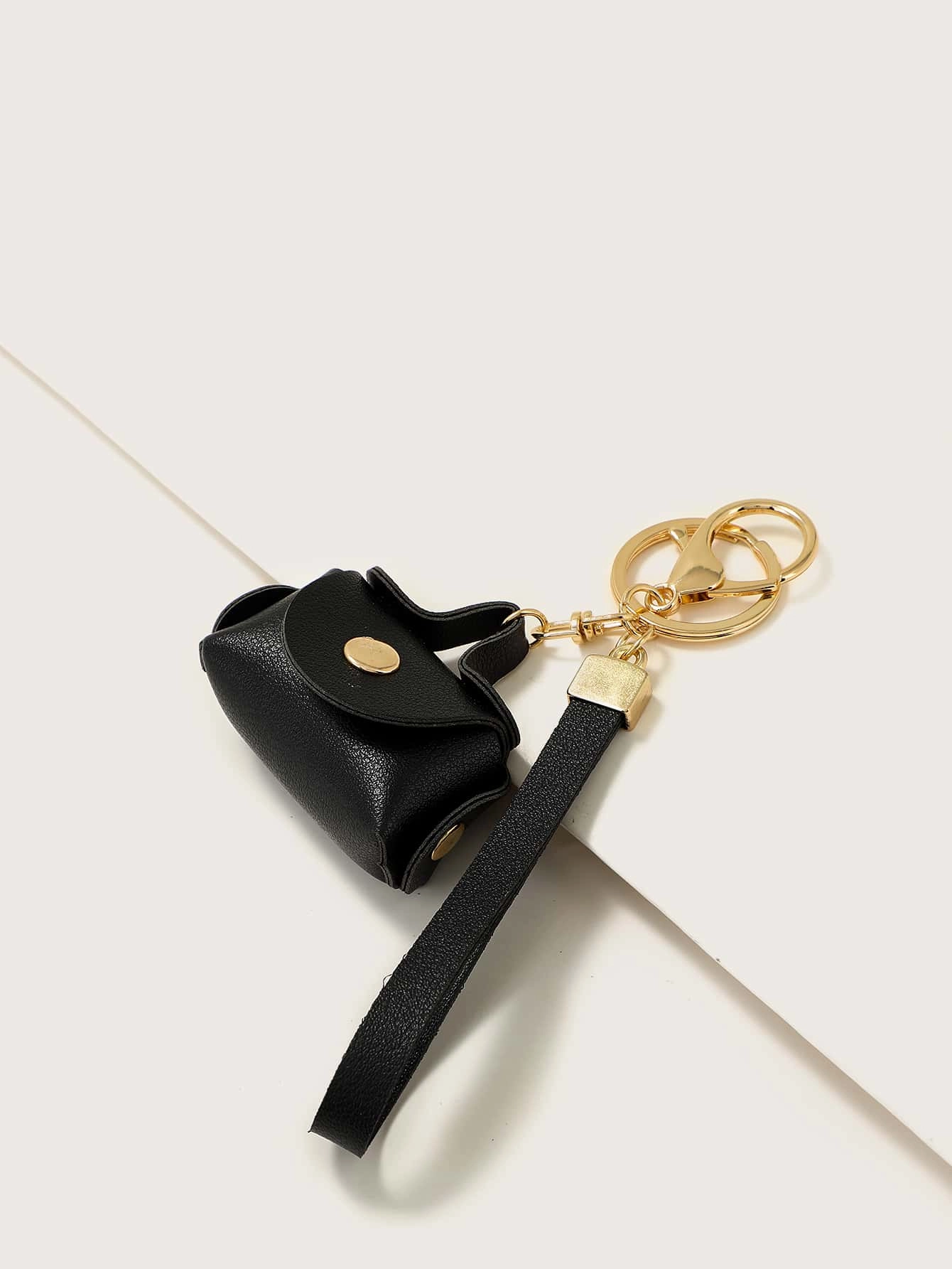 Snap Button Detail Bag Charm