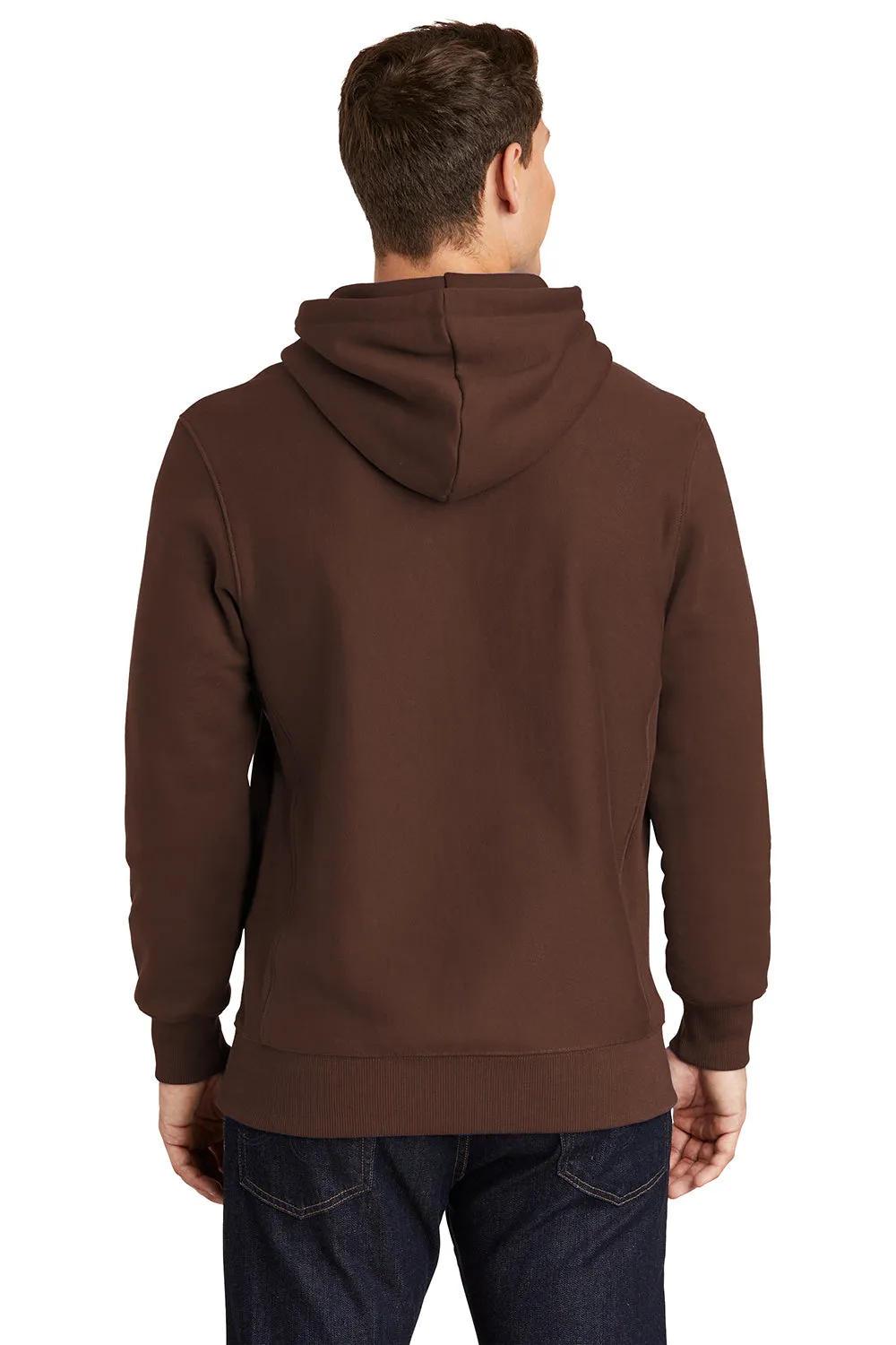 Sport-Tek Herren Fleece Kapuzenpullover mit Kangaroo-Tasche - Braun