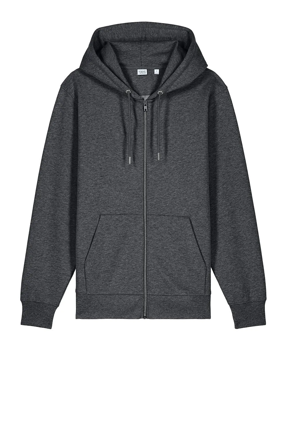 Stanley/Stella Herren Cultivator 2.0 Kapuzenpullover mit Reißverschluss und Taschen - Heather Dunkelgrau