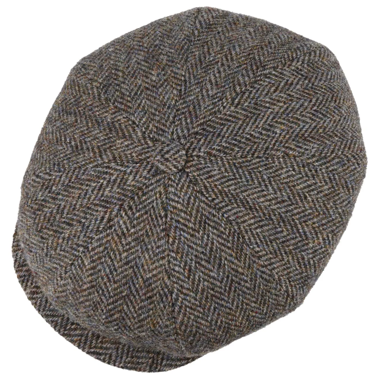 Stetson Accessories Hatteras Harris Tweed Fischgrät-Mütze von Stetson
