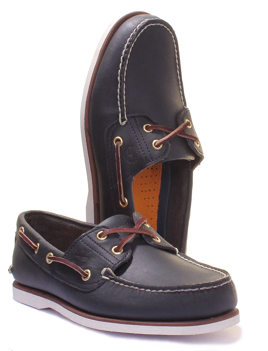 Timberland Classic Bootsschuh in Marineblau Weiß für Herren Schuhe Timberland