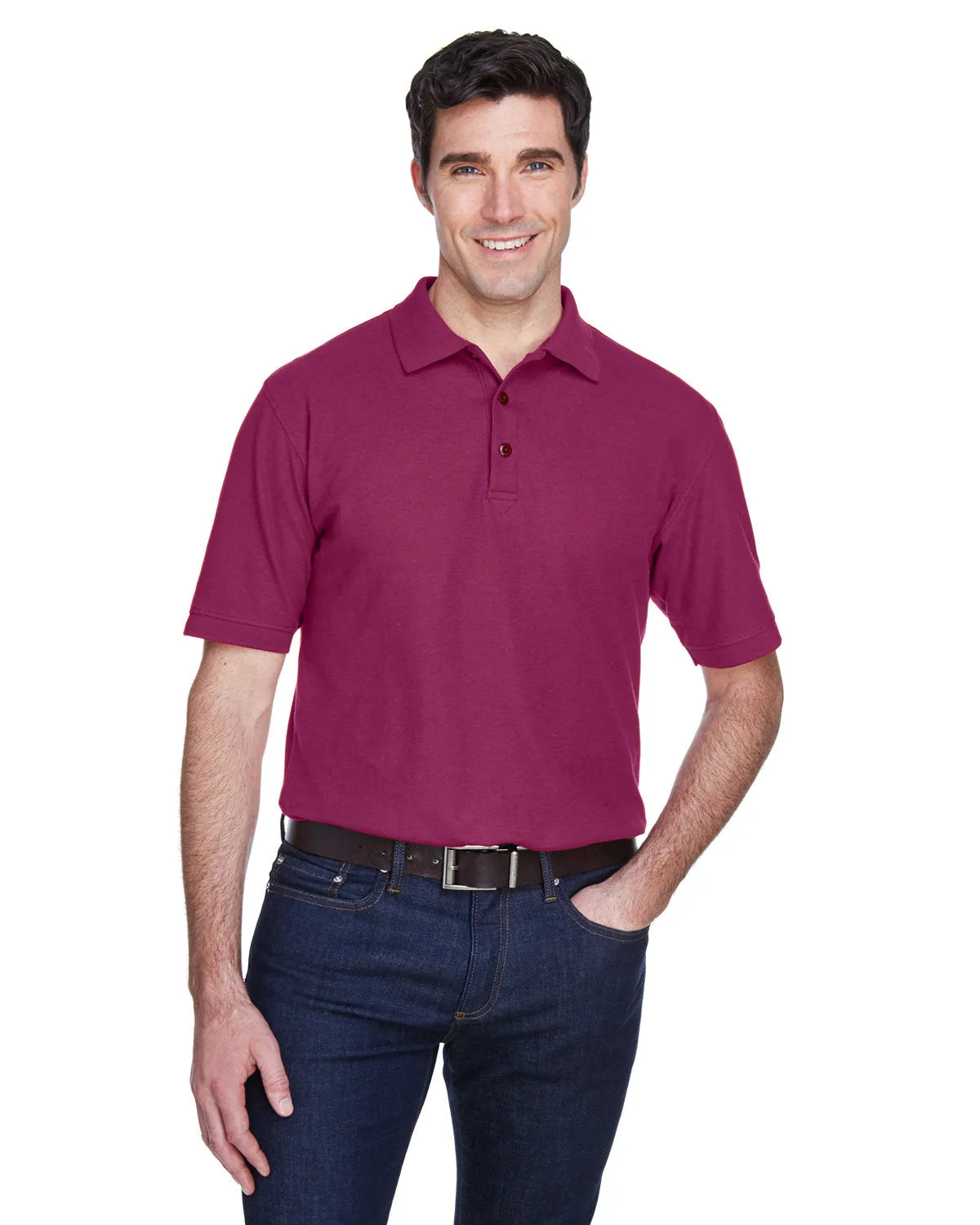 UltraClub 8540 Herren Flüster-Piqué-Polo